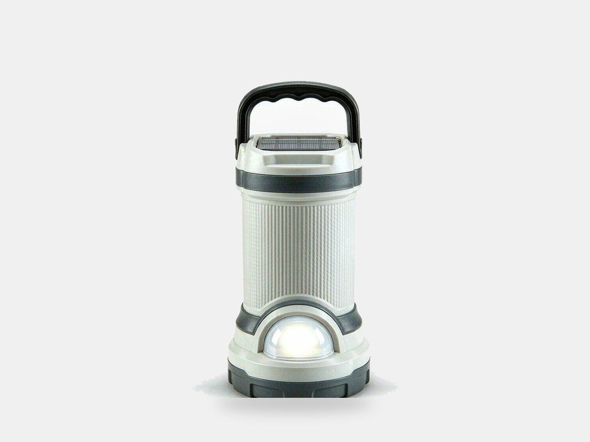 Solar rechargeable lantern &mdash; product type illustration