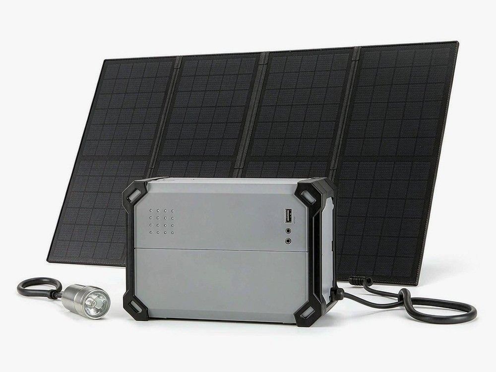 Small off-grid solar power kit IS-P300 — reference image of a typical configuration