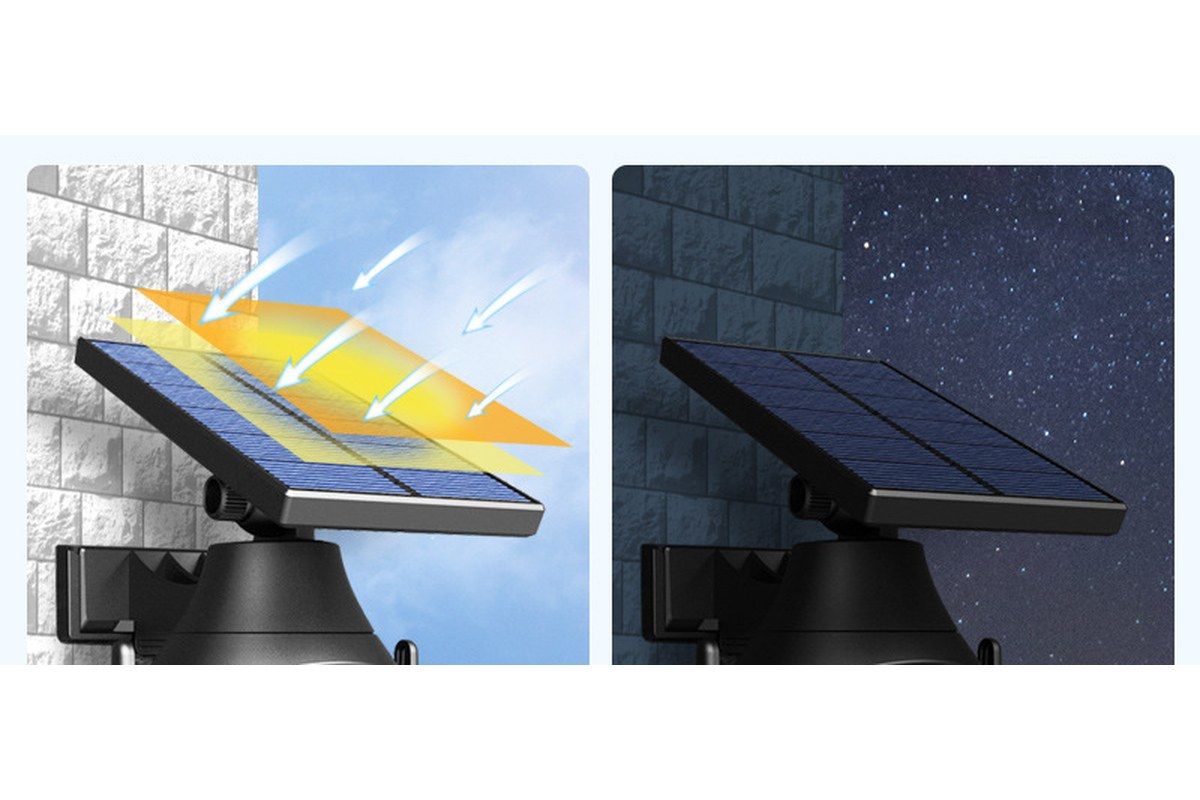 IS-W150 charging by daylight and lighting automatically at night